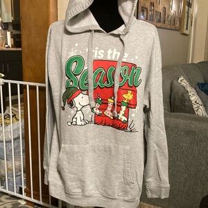 Peanuts holiday snoopy hooded sweatshirt size XXL (19)